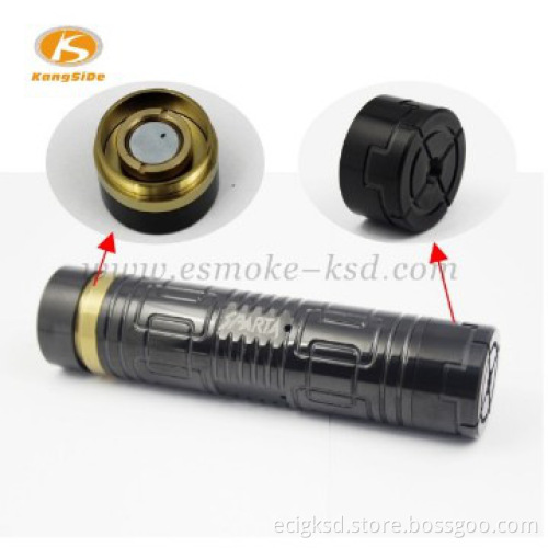 Black sparta full copper mod 26650 battery mechanical mod